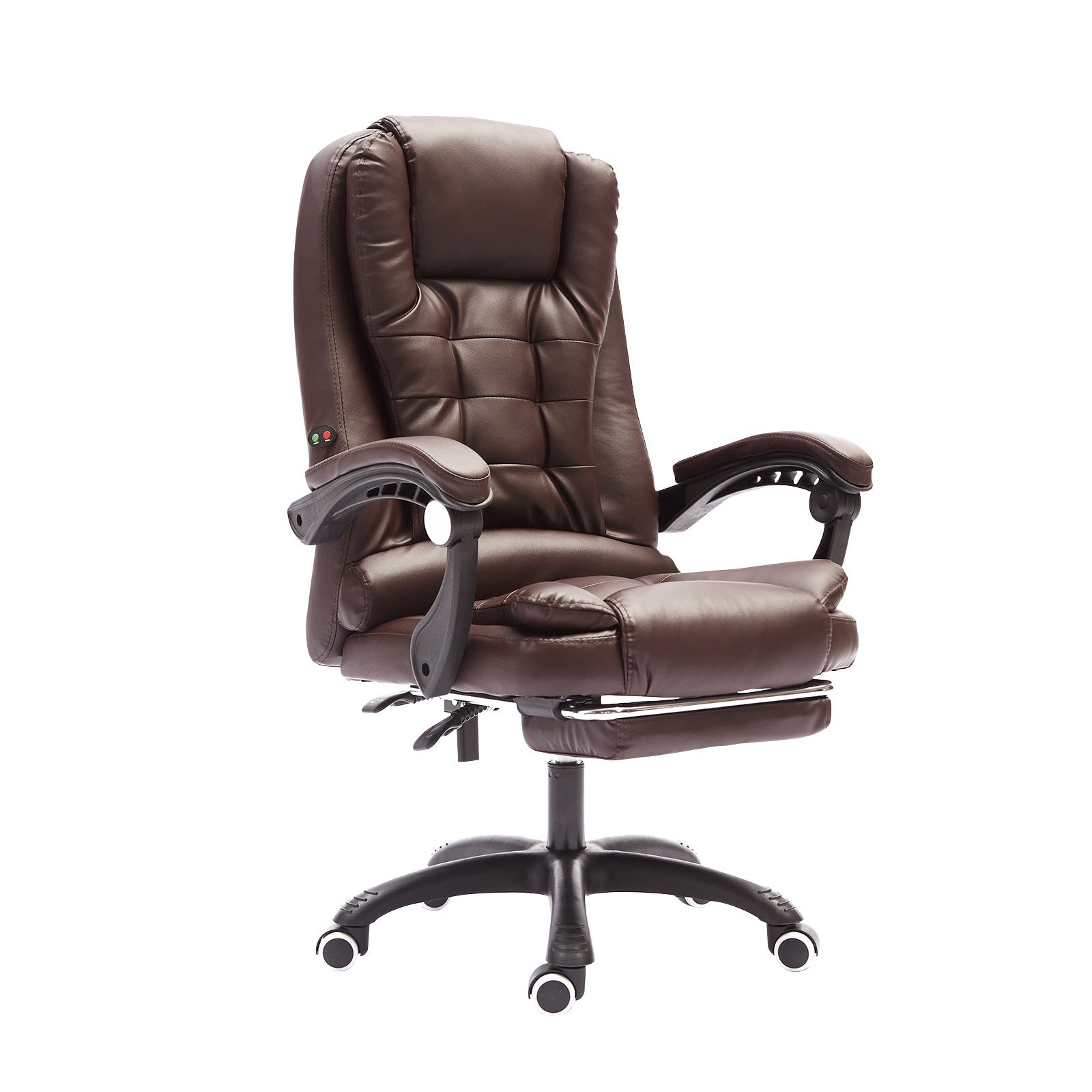 La Bella Espresso Massage Footrest Ergonomic Executive Office Chair